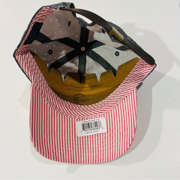 Infinity Her Headwear America Flag Baseball Cap Adjustable Strap - Picture 10 of 11